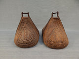 Hand-Carved Wood Gaucho Style Stirrups