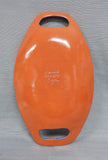 R. Wood Studio 18x10 Blue Oval Handle Platter