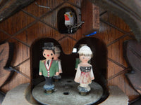 Black Forest Cuckoo Clock Regula 7 Day Birds Maple Leaves Pine Cone Weights