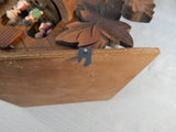 Black Forest Cuckoo Clock Regula 7 Day Birds Maple Leaves Pine Cone Weights