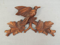 Black Forest Cuckoo Clock Regula 7 Day Birds Maple Leaves Pine Cone Weights