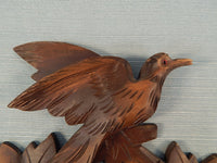 Black Forest Cuckoo Clock Regula 7 Day Birds Maple Leaves Pine Cone Weights