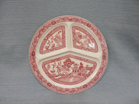 Pink Willow Divided Plates - Set of 6