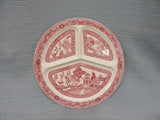 Pink Willow Divided Plates - Set of 6