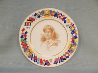 WWII Military Officers Decorative Plates - Lot of 5