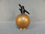 10.5" Globemaster Gold Seltzer Bottle