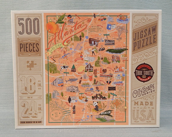 500 Piece Atlanta True South Puzzle