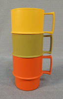 Tupperware Harvest Nesting Mugs #1312 - Set of 3