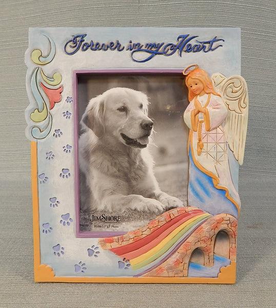 Jim Shore Rainbow Bridge Angel Frame - Brand New!