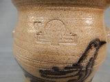 Salt-Glazed Stoneware Crock with Lid