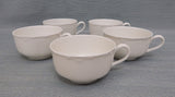 Haviland Ranson White Tea Cups - Set of 5