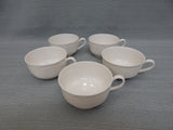 Haviland Ranson White Tea Cups - Set of 5