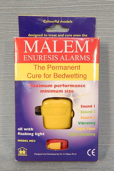 Malem Enuresis Alarms Cure for Bedwettingm Model M03 - Brand New!