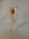 MCM Libbey Gold Leaves Pilsner Glasses  - Set of 6