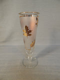 MCM Libbey Gold Leaves Pilsner Glasses  - Set of 6