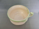 Vintage Green and White Soup Tureen with Warming Tray