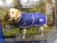 WeatherBeeta Parka 1200D Deluxe Dog Coat - XL, Blue - Brand New!