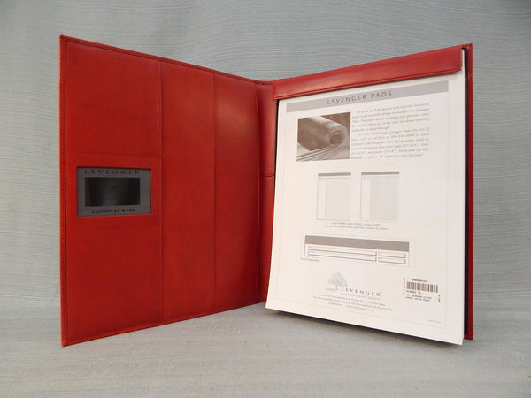 Red Leather Levenger Portfolio