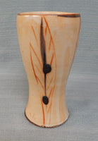 Handmade 8" Beige Pottery Vase