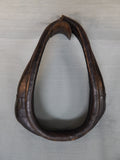 Antique Leather Horse Collar With Metal Clasp