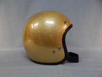 Rockhard American Classic 3/4 Helmet - Gold Flake, Medium - Brand New