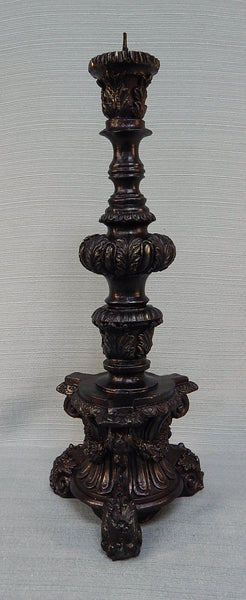 15.5" Et. Al Designs Baroque Style Candlestick Candle - Brand New!