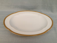 Gilt Edge Oval Platter by A. Lanternier & Co.