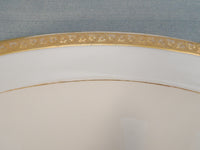 Gilt Edge Oval Platter by A. Lanternier & Co.