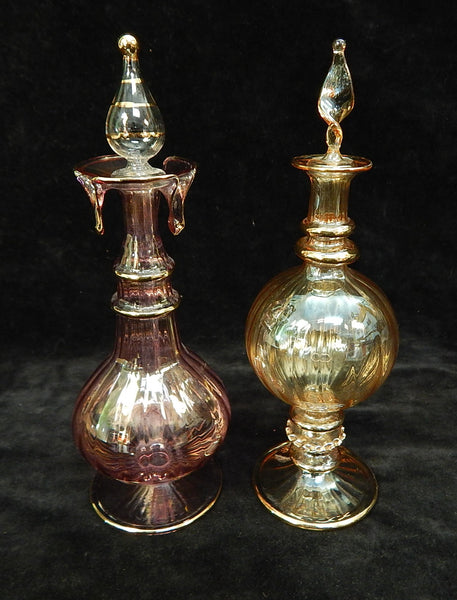 Beautiful Egyptian Glass Perfume Bottles