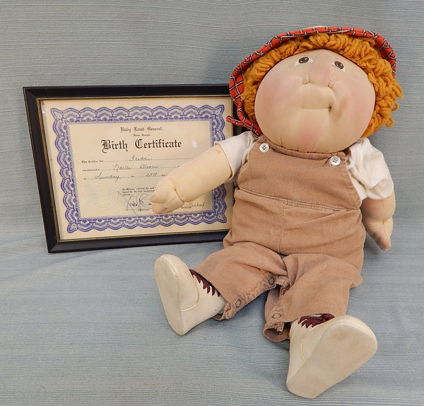 1978 Cabbage Patch Kid Freddie with Birth Certificate