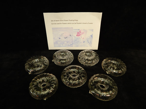 Set of 7 Floating Flower Rings
