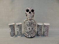 Dia de los Muertos Decanter and Glasses