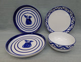 Dansk Blue and White Tableware - Lot of 4 Pieces