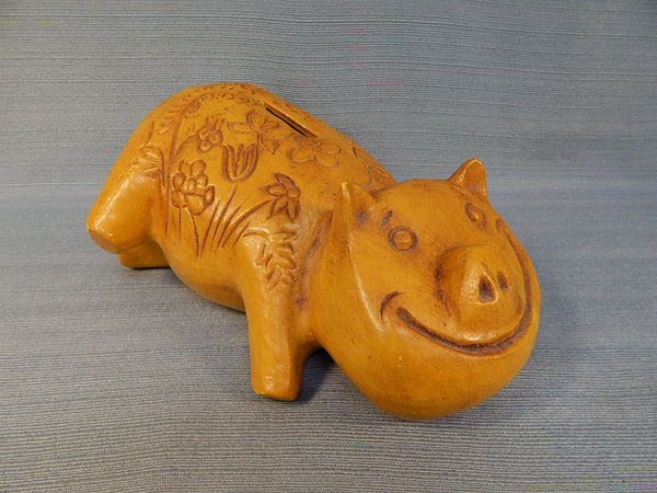 California Pottery Piggy Bank - Very Good Vintage Condition