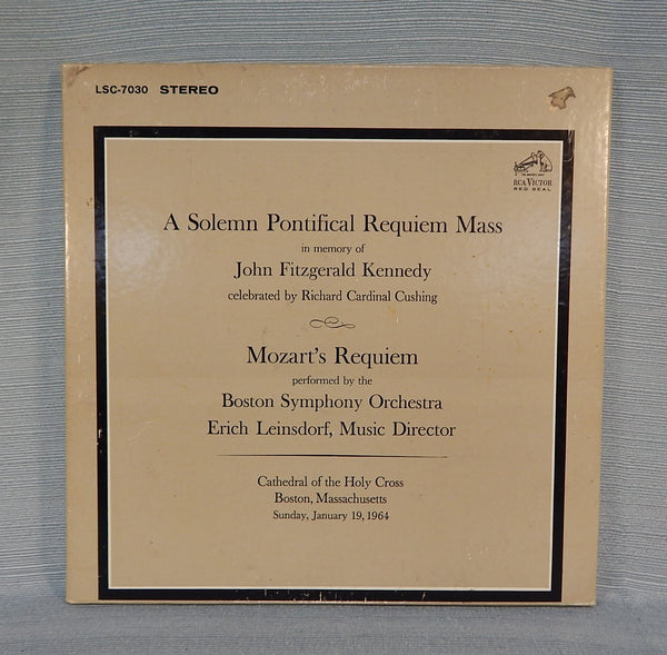 JF Kennedy Solemn Pontifical Requiem Mass 2 LP Boxed Set