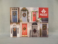 1000 Piece "Christmas Doors" Puzzle - Certified Complete!