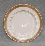 Coalport England 10" China Plates with Gold Leaf Border - Set of 8