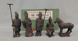 Vintage Terracotta Warriors 5 Piece Chinese Souvenir Boxed Set