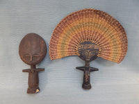 African Carved Wood Figures - Lot of 2