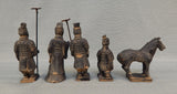 Vintage Terracotta Warriors 5 Piece Chinese Souvenir Boxed Set