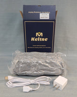 Keltne USB Heated 58" x 38" Blanket - Grey - Brand New!