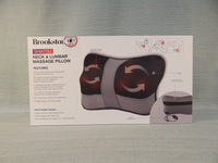 Brookstone Shiatsu Neck & Lumbar Massage Pillow