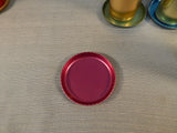 Set of 4 Aluminum Tumblers and Coasters