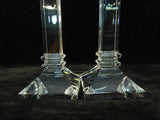 8" Waterford Crystal Treviso Candlesticks - Set of 2