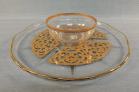 Georges Briard Gold Crudite and Dip Platter