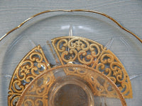 Georges Briard Gold Crudite and Dip Platter