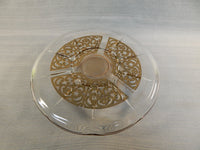 Georges Briard Gold Crudite and Dip Platter