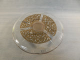 Georges Briard Gold Crudite and Dip Platter