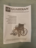 Medline Guardian K1 Manual Wheelchair, 18" Seat, 300 lb. Capacity - New!