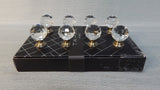 Tahari Home Crystal Drawer Knobs - Set of 8 - Like New!